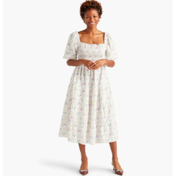 Hill House Dresses & Skirts - Hill House Home Whistledown Trellis Nesli Nap Dress Bridgerton Rare Small